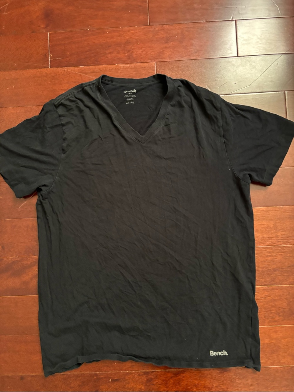 Bench Black V-Neck Short Sleeve Tee